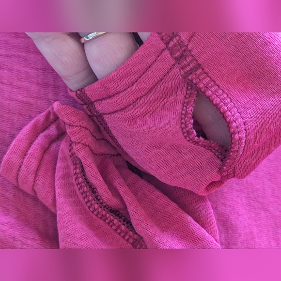 L.L. Bean Ultralight Base Layer w/ hoodie Pink Long Sleeve Women's - Picture 8 of 11